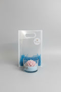 Vela aromatica flor de agua tipo loto en envase de vidrio con empaque elegante, ideal para regalo.
