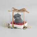 Vela artesanal en caja de regalo transparente, diseño emocional y elegante  de Luz y Esencia
